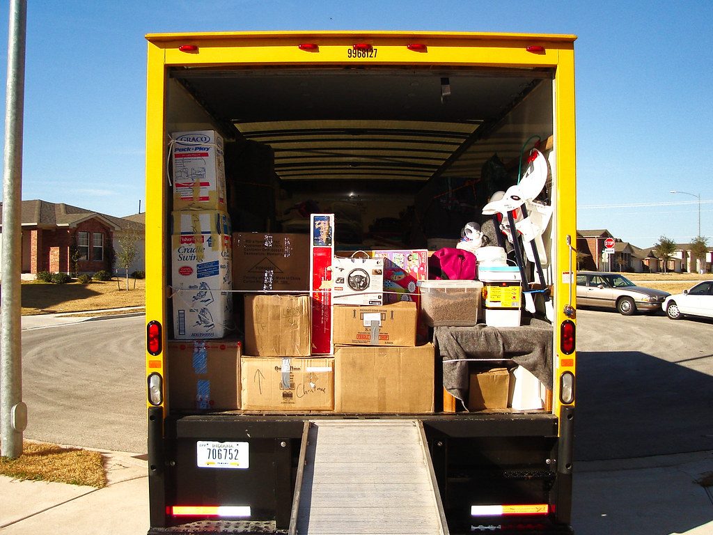 Illustrative photograph of moving truck